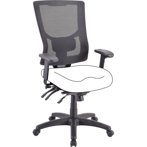 Lorell Chair Frame, High-Back, 26-3/4"x26"x40-1/2"-44", Black (LLR62002)