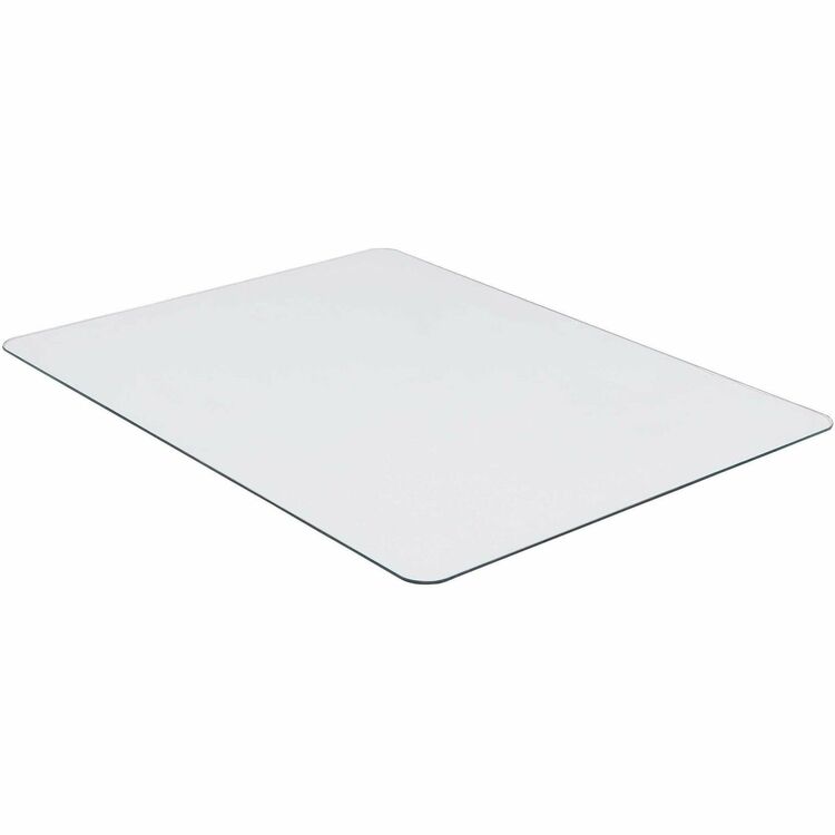 Lorell Chairmat, Tempered Glass, 46"Wx36"Lx1/4"H, Clear (LLR82833)