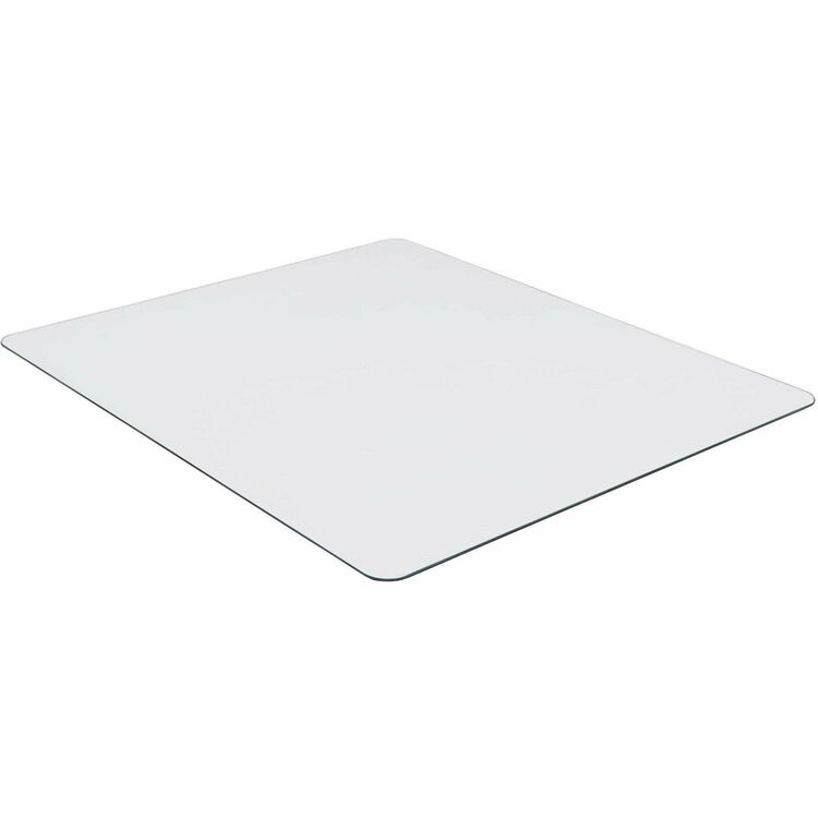 Lorell Chairmat, Tempered Glass, 44"Wx50"Lx1/4"H, Clear (LLR82834)