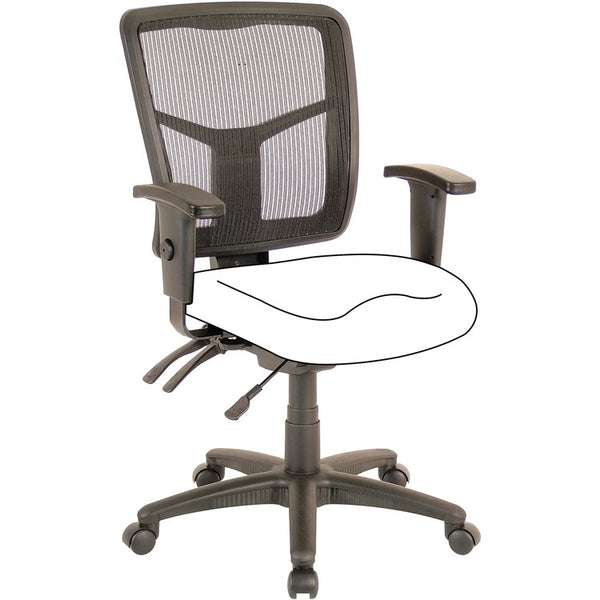 Lorell Chair Frame, Mid-Back, 25-1/4"x23-1/2"x40-1/2", Black (LLR86211)