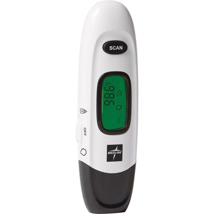 Medline Forehead Thermometer, No Touch, 3-3/10"Wx7-1/4"Lx1-2/5"H (MIIMDSNOTOUCH)