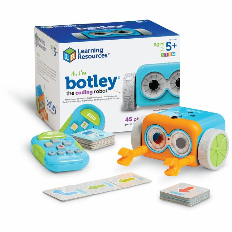 Learning Resources Activity Set, Coding Robot, 9"Wx9"Lx6-1/5"H (LRNLER2935) Each