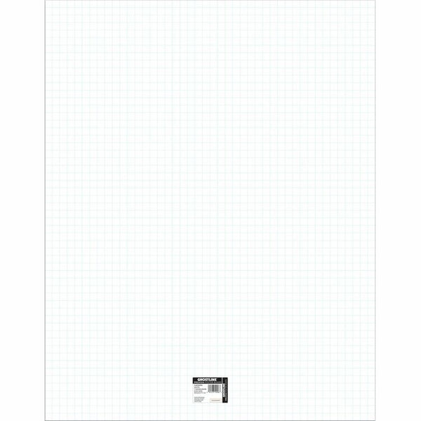 UCreate Poster Board, Ghostline Grid, 28"Wx1/100"Lx22"H, 25/CT, White (PACCAR12006) Case of 25