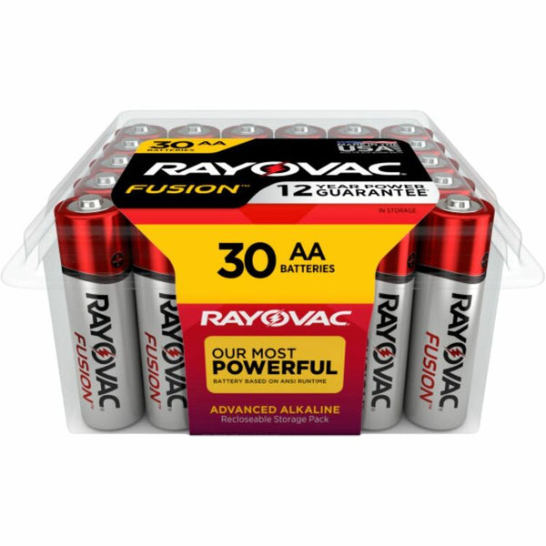Rayovac Alkaline Batteries, AA Fusion, Pro Pack, 30/PK, RDSR (RAY81530PPFUSK) Pack of of 30