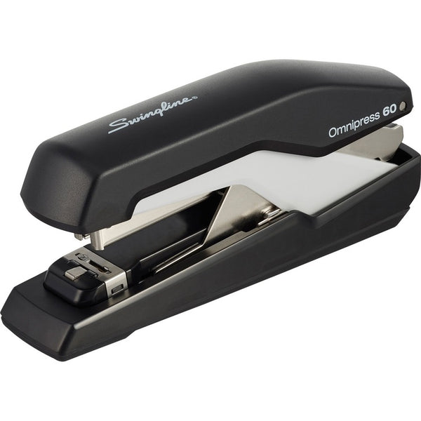 Swingline Omnipress Stapler, 60 Sht Cap, Black/Gray (SWI5000590)