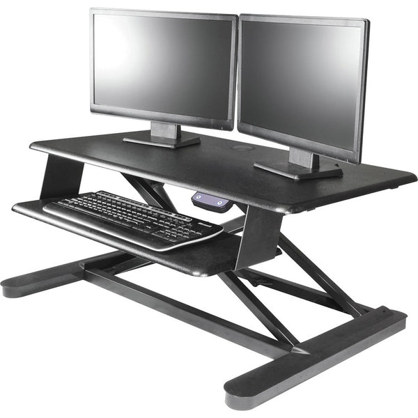 Kantek Desk Riser, Electric, Sit-Stand, 35"x26"x6-3/10"-23-2/5", Black (KTKSTS965) Each