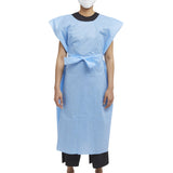 HPK Industries Patient Exam Gown X-Large Blue Disposable (914877_CS) 50/CS