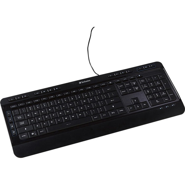 Verbatim Keyboard, Illuminated, USB Connection, Corded (VER99789)