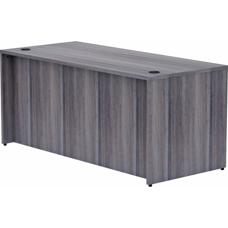 Lorell Desk Shell, Rectangular, 66"x30"x29-1/2", Weathered Charcoal (LLR69546)