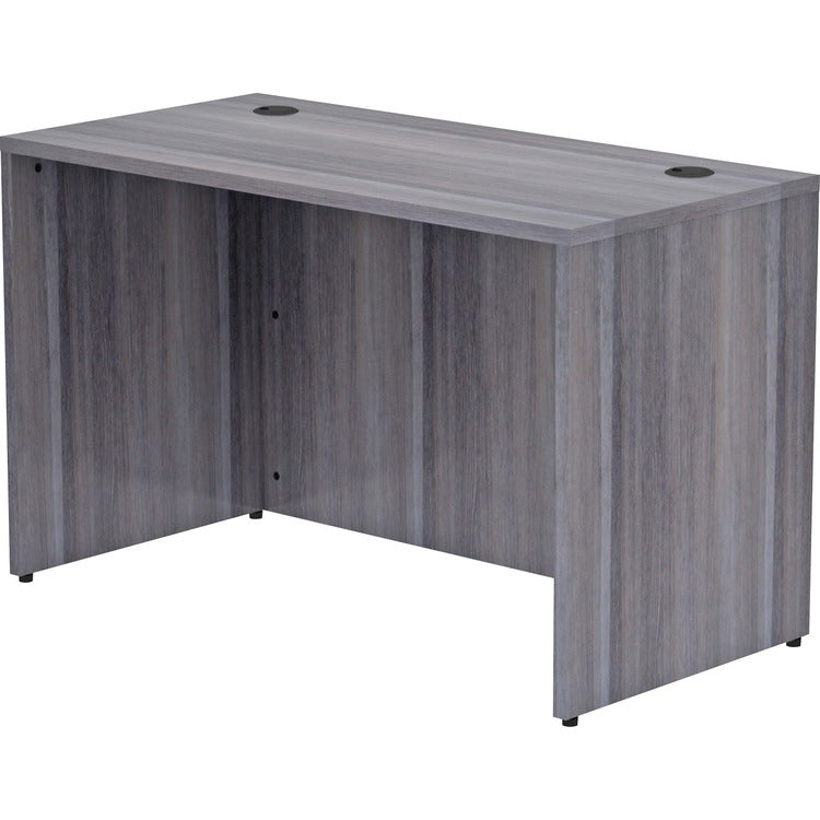 Lorell Desk Shell, Rectangular, 48"x24"x29-1/2", Weathered Charcoal (LLR69549)