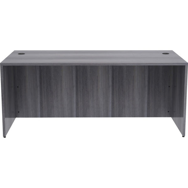 Lorell Desk Shell, Rectangular, 72"x36"x29-1/2", Weathered Charcoal (LLR69550)