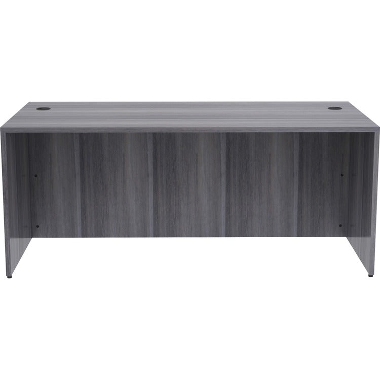 Lorell Desk Shell, Rectangular, 72"x36"x29-1/2", Weathered Charcoal (LLR69550)