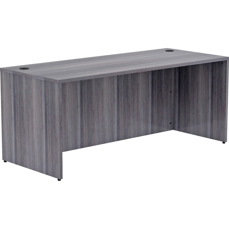 Lorell Desk Shell, Rectangular, 72"x30"x29-1/2", Weathered Charcoal (LLR69551)