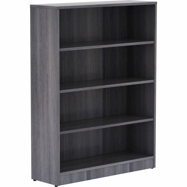 Lorell Bookcase, 4 Shelves, 36"x12"x48", Weathered Charcoal (LLR69566)