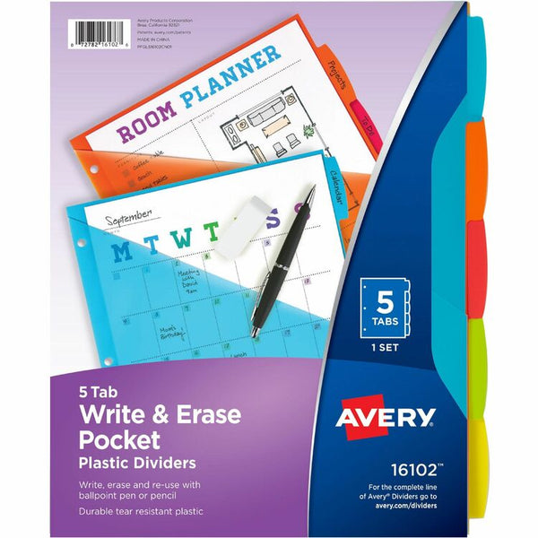 Avery Multipurpose Label, Multicolor, Plastic, 2 (AVE16102)