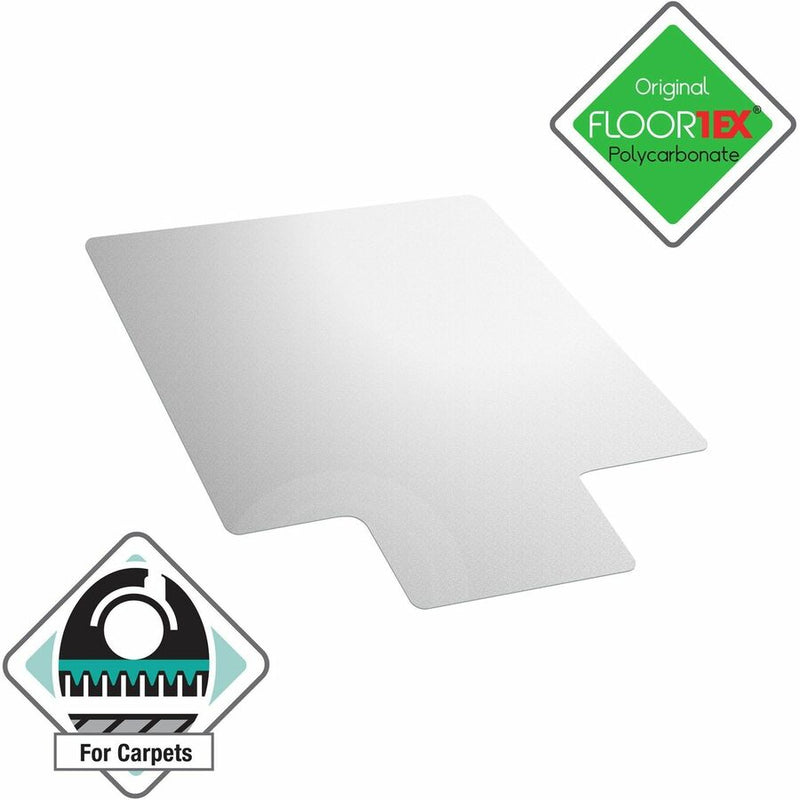 Floortex Polycarbonate Lipped Chair Mat for Carpets up to 1/2", 35" x 47" (FLRFC118923LR) Each