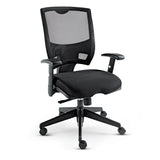 Alera® Alera Epoch Series Fabric Mesh Multifunction Chair, Supports Up to 275 lb, 17.63" to 22.44" Seat Height, Black (ALEEP42ME10B) Each