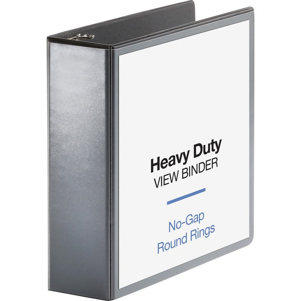 Business Source View Binder, Round Ring, 3" Cap, Letter-size, Black (BSN19750) Each