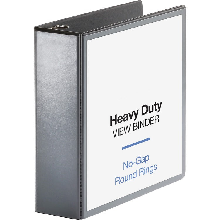 Business Source View Binder, Round Ring, 3" Cap, Letter-size, Black (BSN19750) Each