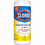 Clorox Disinfecting Cleaning Wipes, Crisp Lemon Scent, 35/Tub, 12/Carton, 70 Carton/Pallet (CLO01594PL) 1 Pallet