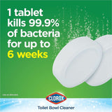 Clorox Ultra Clean Toilet Bleach Tablet, 3.50 oz, 2/Pack, 6 Packs/Carton, 70 Cartons/Bundle  (CLO30024BD) 420 Packs