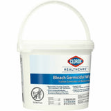 Clorox Healthcare Bleach Germicidal Wipes Bucket, 110/Tub, 2/Carton, 50 Cartons/Pallet (CLO30358PL) 100 Buckets
