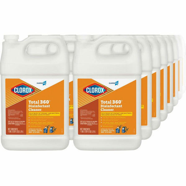 CloroxPro Total 360 Disinfectant Cleaner, Liquid, 128 fl oz (4 quart), 72/Bundle, Translucent (CLO31650BD) Bundle of 72