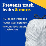 CloroxPro™ Glad ForceFlex Tall Kitchen Drawstring Trash Bags, 13 gal, 100/Box, 156/Pallet (CLO70427PL) 156 Boxes