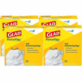 Glad ForceFlex Tall Kitchen Drawstring Trash Bags, 13 gal, 100/Box, Box/Carton, 36/Pallet (CLO78526PL) 144 Boxes