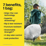 Glad ForceFlex Tall 13 Gallon Kitchen Drawstring Trash Bags, 80/Box, 240 Boxes/Pallet (CLO78899PL) 1 Pallet