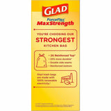 Glad ForceFlex MaxStrength X-Large 20 Gallon Kitchen Drawstring Trash Bags, 30/Box, 6 Box/Carton, 60/Pallet (CLO78913PL) 1 Pallet
