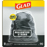 Glad Strong Large Drawstring Trash Bags, 30 gal, 32.99" x 30" x 1.05 mil, 90/Box, 78/Pallet (CLO78952PL) 1 Pallet