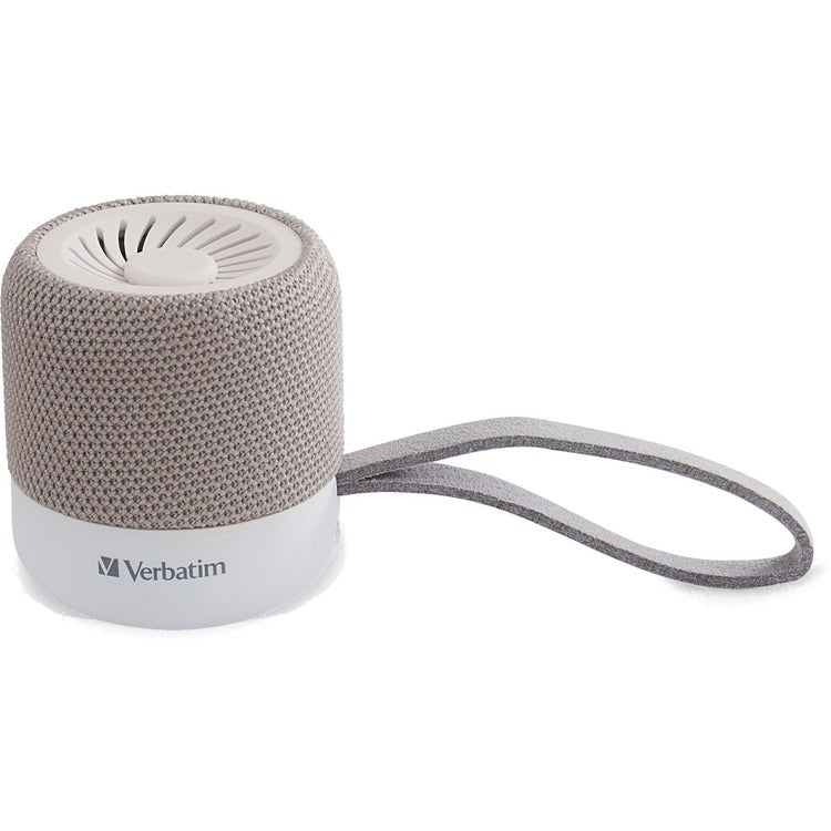 Verbatim Portable Bluetooth Speaker System - White - 100 Hz to 20 kHz - TrueWireless Stereo - Battery Rechargeable - 1 Pack (VER70232)