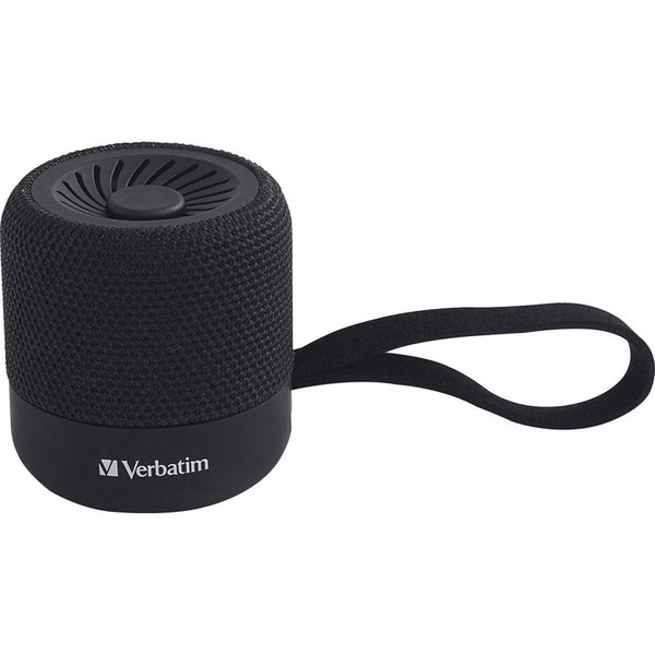 Verbatim Portable Bluetooth Speaker System - Black - 100 Hz to 20 kHz - TrueWireless Stereo - Battery Rechargeable - 1 Pack (VER70228)