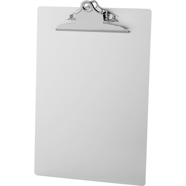 Business Source Clipboard, Spring Clip, Aluminum, 8-1/2"Wx12"L, Silver (BSN86259) Each