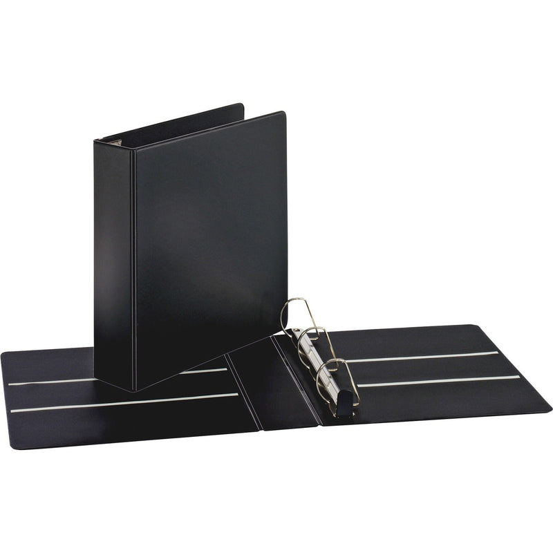 Business Source Slant-D Ring Binder, Poly, 1" Cap, 11"x8-1/2", Black (BSN26967) Each