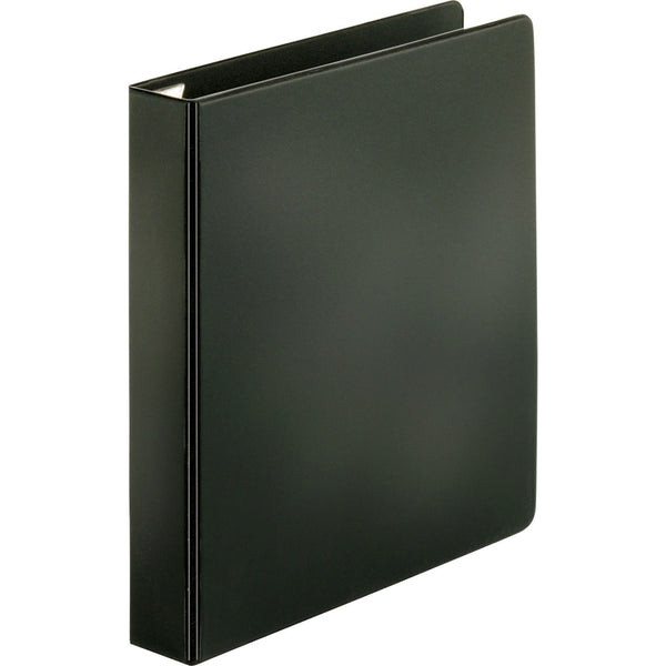 Business Source Slant-D Ring Binder, Poly, 1-1/2" Cap, 11"x8-1/2", Black (BSN26968) Each