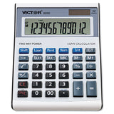 Victor® 6500 Executive Desktop Loan Calculator, 12-Digit LCD (VCT6500) Each