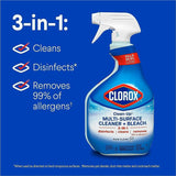Clorox Clean-Up Multi-Surface Cleaner with Bleach, Spray, 32 fl oz, Rain Clean Scent (CLO30197) Each
