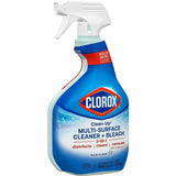 Clorox Clean-Up Multi-Surface Cleaner with Bleach, Spray, 32 fl oz, Rain Clean Scent (CLO30197) Each
