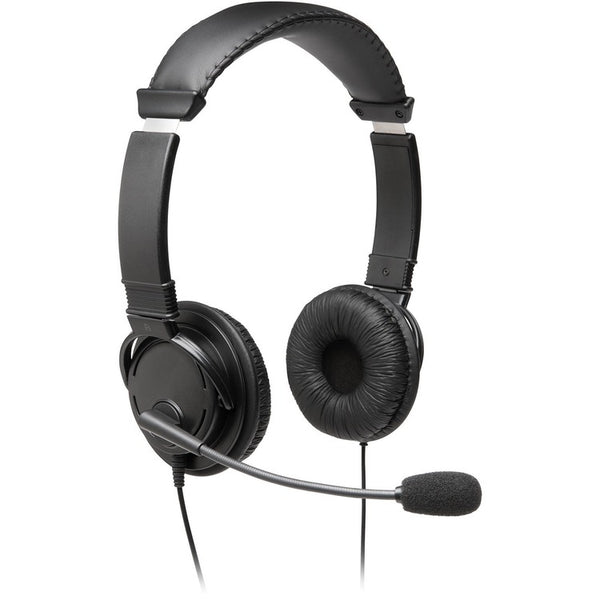 Kensington Headphones, W/ Mic, Hi-Fi, 7-9/10"Wx11-1/5"Lx2-4/5"H, Bk (KMW97603)