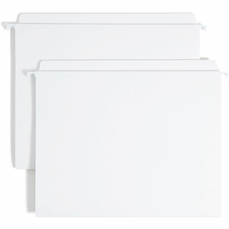 Smead Hanging Folders,W/2-Ply Tabs,Straight Tab,Ltr,20/Bx,White (SMD64102)