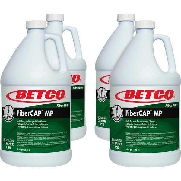 Betco FiberCAP MP Cleaner, Liquid, 128 fl oz (4 quart), 4/Carton, Light Straw (BET4200400CT) Case of 4