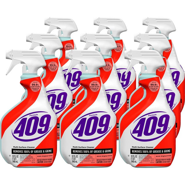 Formula 409 Multi-Suface Cleaner Spray, Spray, 32 fl oz (1 quart), Fresh Clean Scent, 9/Carton, White, Red (CLO31220CT) Case of 9