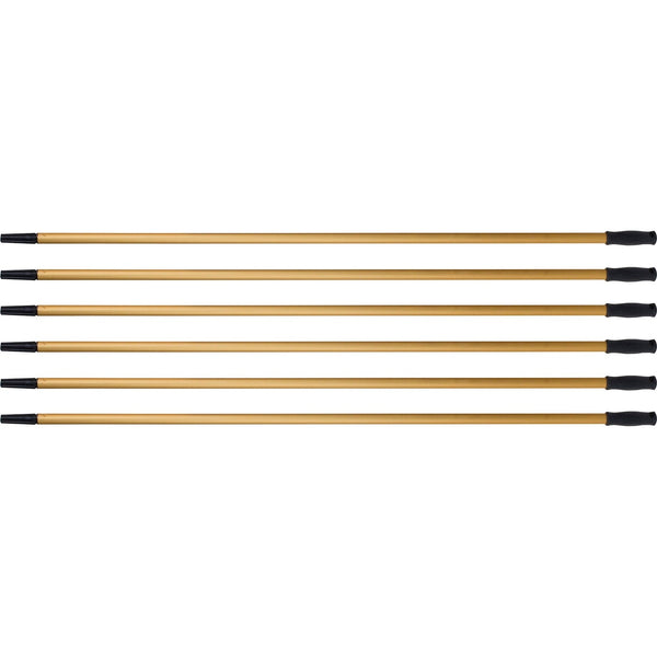 Ettore Squeegee 60" Utility Handle, 60" Length, 1.25" Diameter, Gold, Aluminum, 6/Carton (ETO42105CT) Case of 6