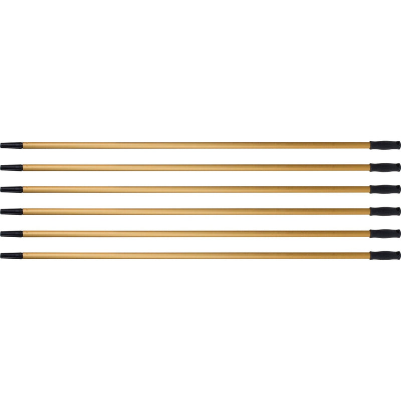 Ettore Squeegee 60" Utility Handle, 60" Length, 1.25" Diameter, Gold, Aluminum, 6/Carton (ETO42105CT) Case of 6