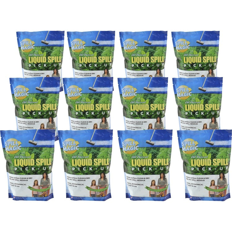 Spill Magic Absorbent Powder, Nontoxic, Single-Use, 12 Oz, 12/Ct, Multi (FAOSM12CT) Case of 12
