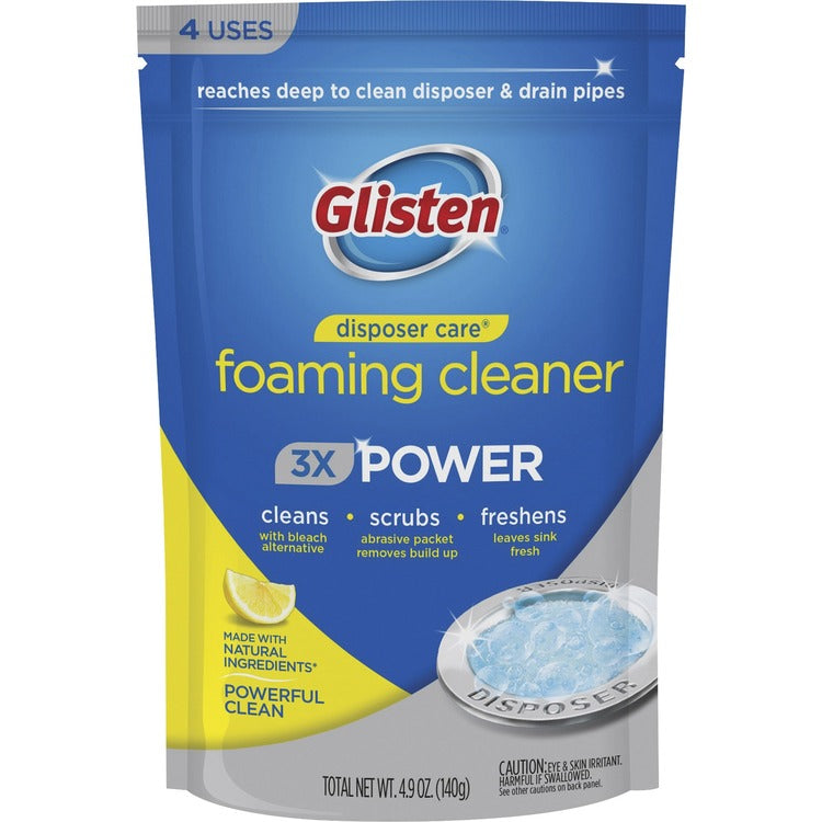 Glisten Disposer Care Foaming Cleaner - 4.9 fl oz (0.2 quart) - 4 / Pack - White, Blue (GIEDP06NPB) Pack of 4