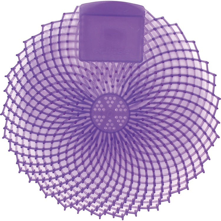 Genuine Joe Eclipse Scented Urinal Screen, Anti-splash, Flexible, Deodorizer, Sturdy, 36/Carton, Purple (GJO85156CT)