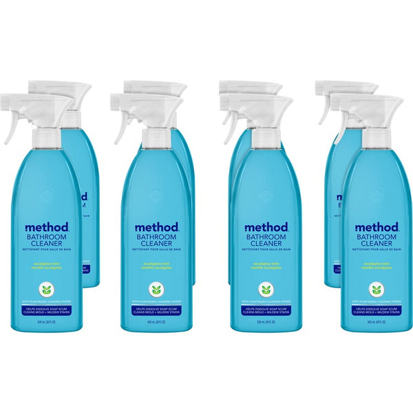 Method Tub & Tile Bathroom, Eucalyptus Mint, 28 oz Bottle, 8/Carton (MTH00008CT) Case of 8